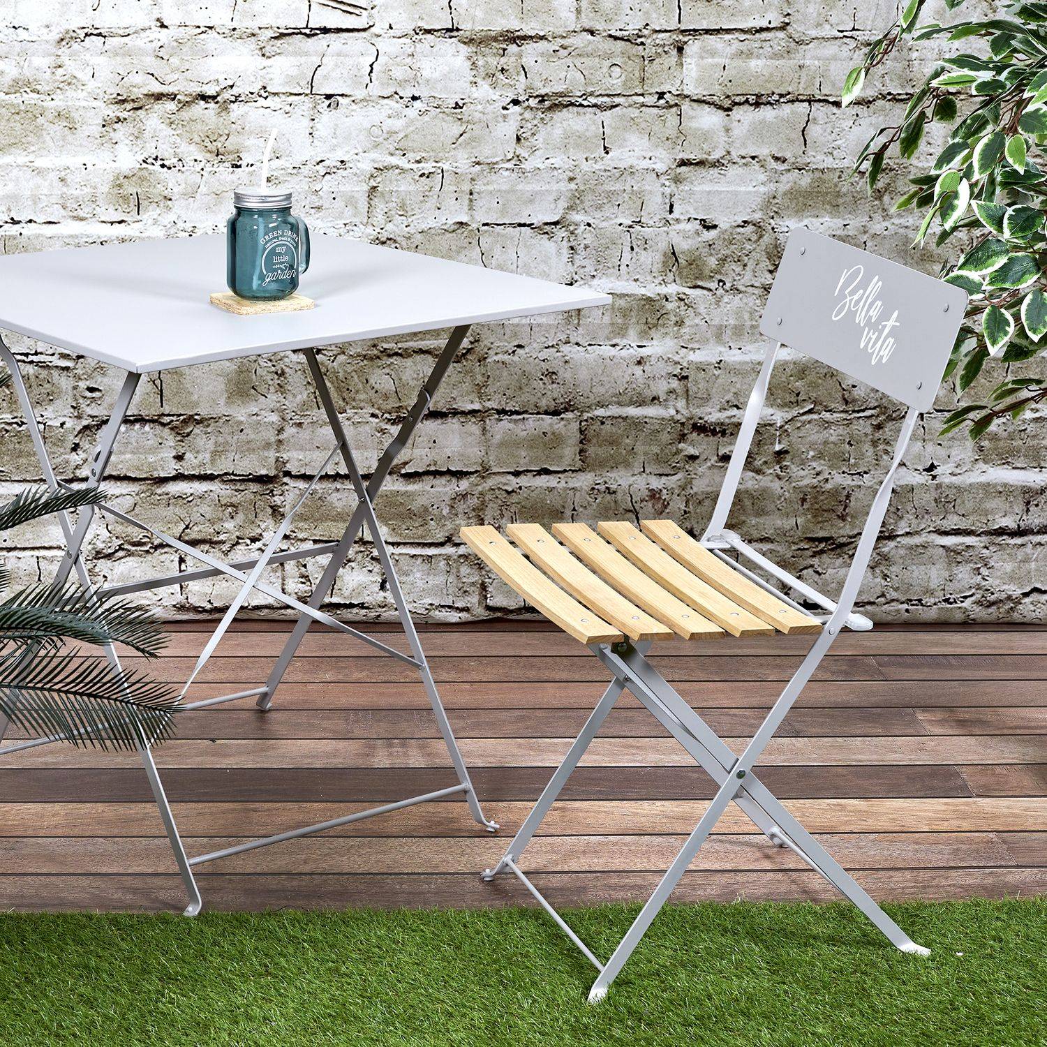 The Home Deco Factory - Lot de 2 Chaises pliantes Bella Vita - The Home Deco Factory - Imagen 2