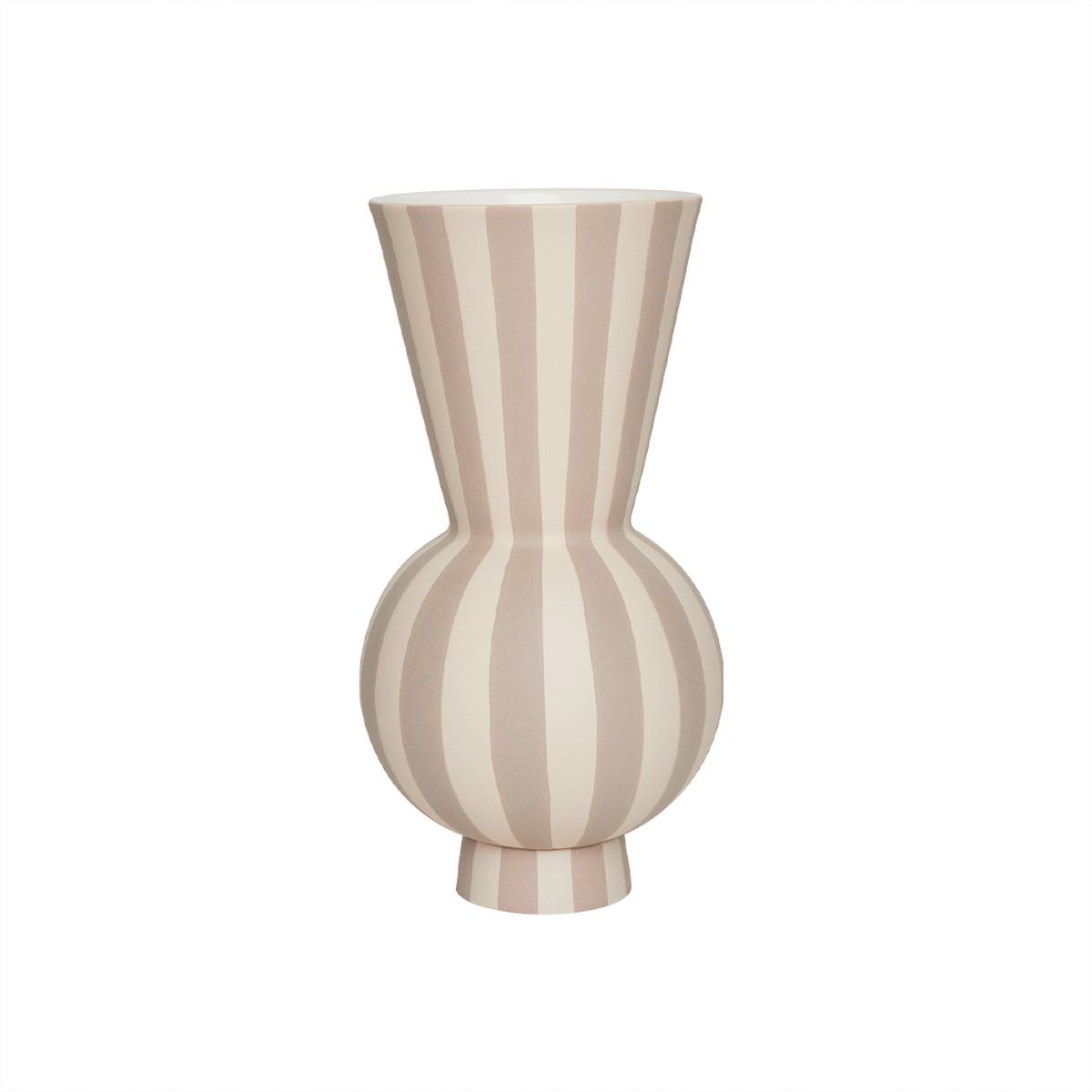 Vase beige grès Living - Image 1