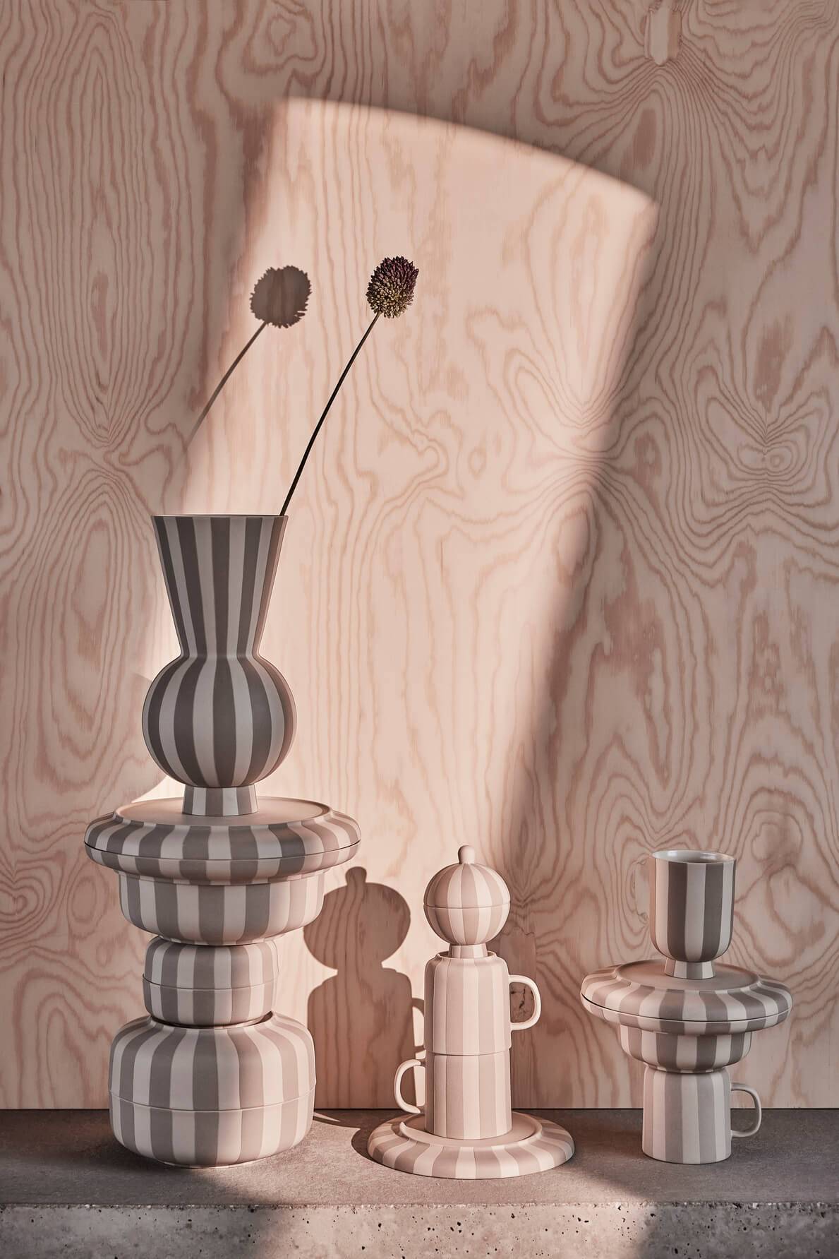 Vase beige grès Living - Image 4