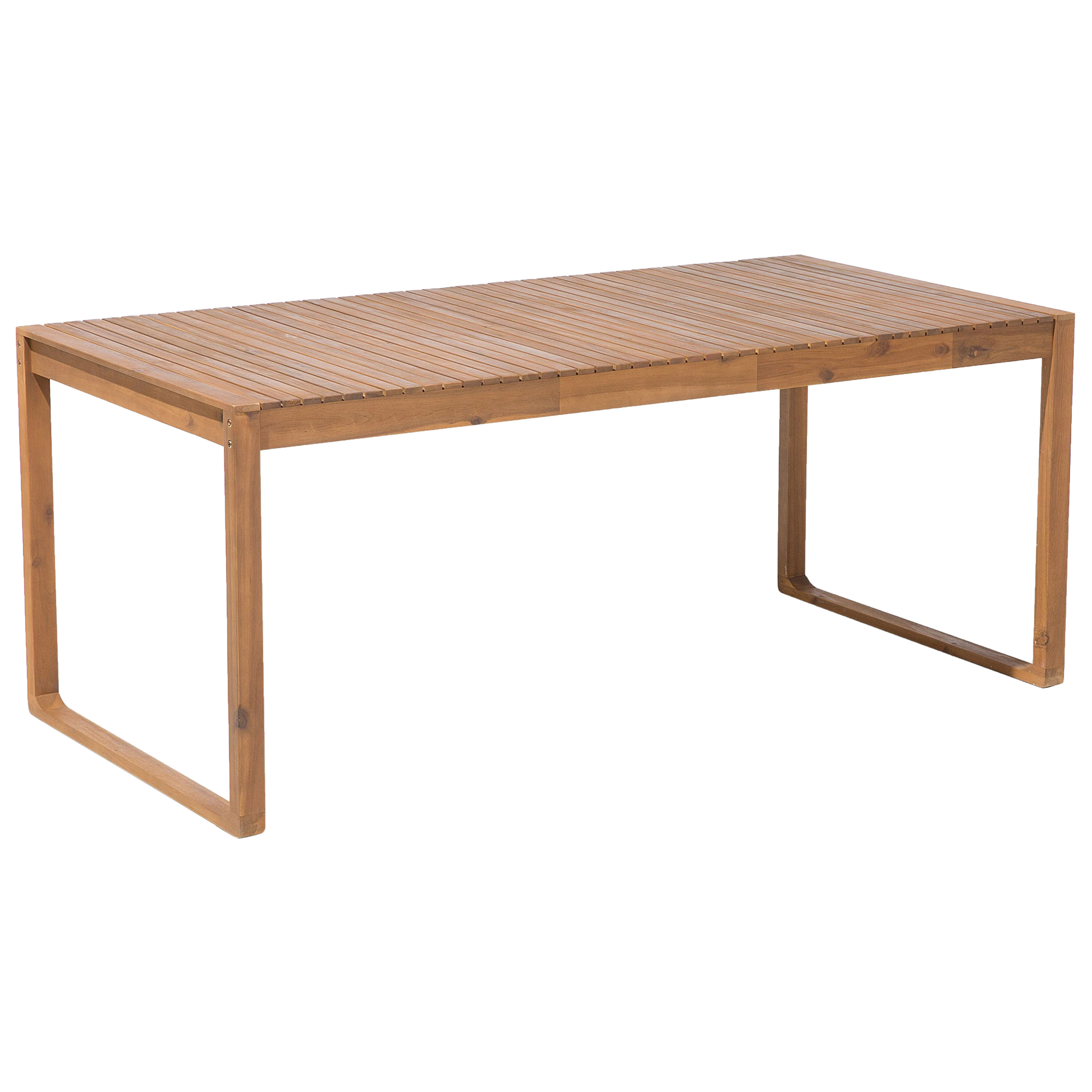 Beliani - Ensemble de Jardin composé d'une Table 180 x 90 cm et de 8 Chaises en Bois d'Accacia avec Table à Roulette Beliani - Imagen 4