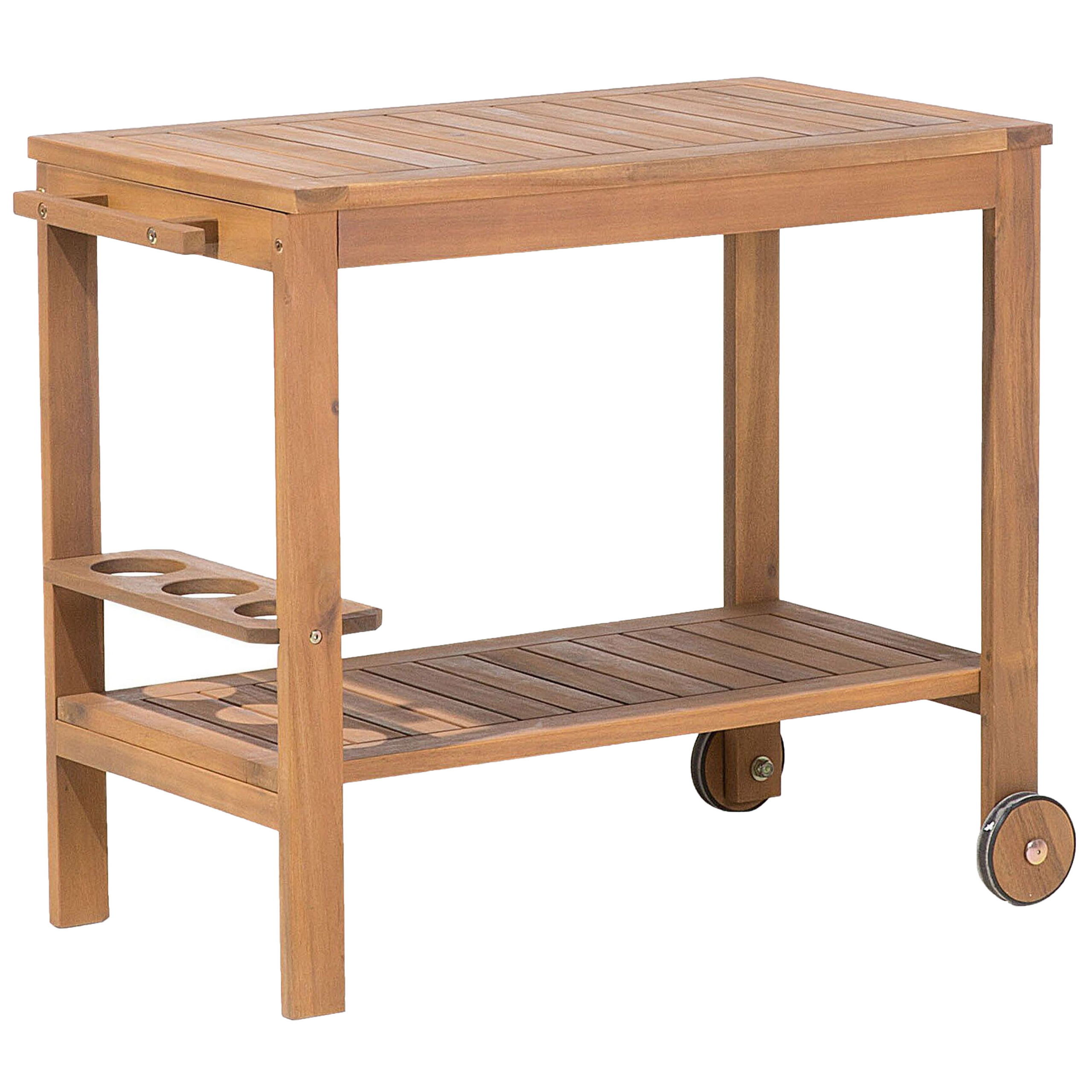 Beliani - Ensemble de Jardin composé d'une Table 180 x 90 cm et de 8 Chaises en Bois d'Accacia avec Table à Roulette Beliani - Imagen 8
