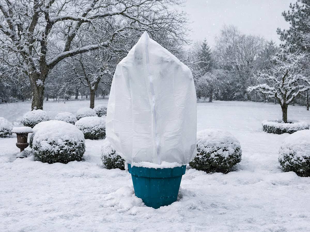 Nature - Housse d'hivernage 70 g/m² Ø 2,00 x 2,50 m blanc - Nature - Image 4