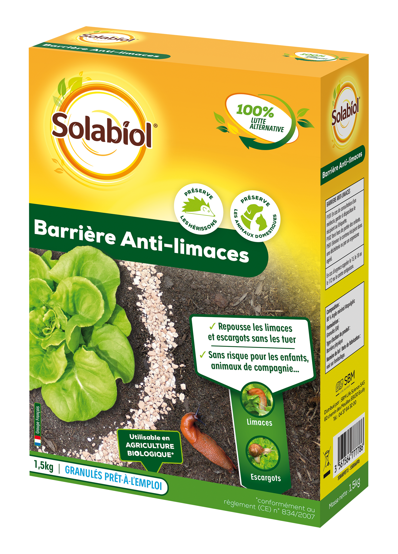 Solabiol - BARRIERE ANTI-LIMACES 1,5 KG
