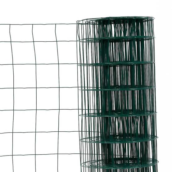 Grillage en rouleau acier galvanisé maille 100x100 mm H1m00 x L20 m - Vert - Hauteur 1m00 - Easy Clôture - Image 1