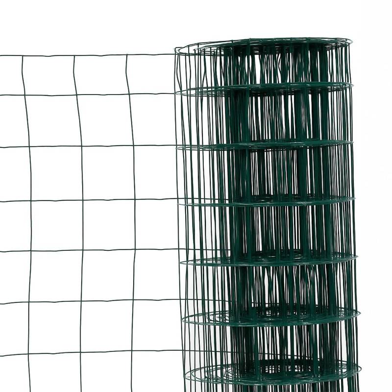 Grillage en rouleau acier galvanisé maille 100x100 mm H1m00 x L20 m - Vert - Hauteur 1m00 - Easy Clôture - Image 1