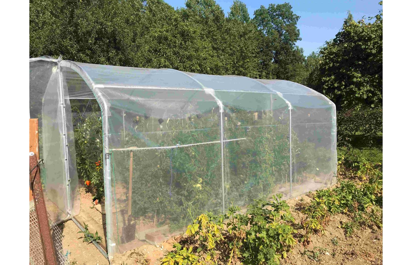 Serre tunnel de jardin - 22,5m² -  3 x 7,5 m - pieds droits - haute résistance à petit prix - LES SERRES TONNEAU - Image 3