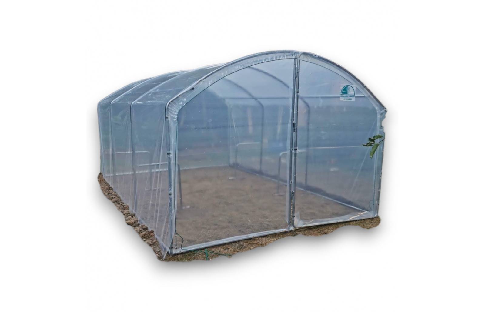 Serre tunnel de jardin - 22,5m² -  3 x 7,5 m - pieds droits - haute résistance à petit prix - LES SERRES TONNEAU - Image 2