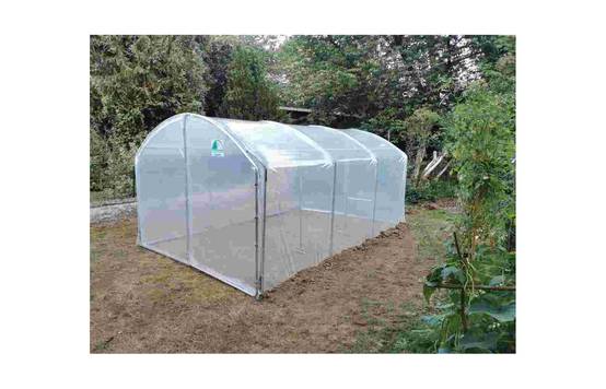 Serre tunnel de jardin - 22,5m² - 3 x 7,5 m - pieds droits - haute résistance à petit prix - LES SERRES TONNEAU - Image 6