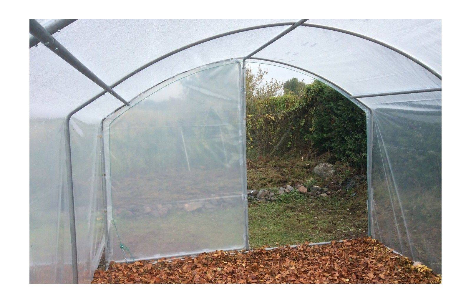 Serre tunnel de jardin - 22,5m² -  3 x 7,5 m - pieds droits - haute résistance à petit prix - LES SERRES TONNEAU - Image 5