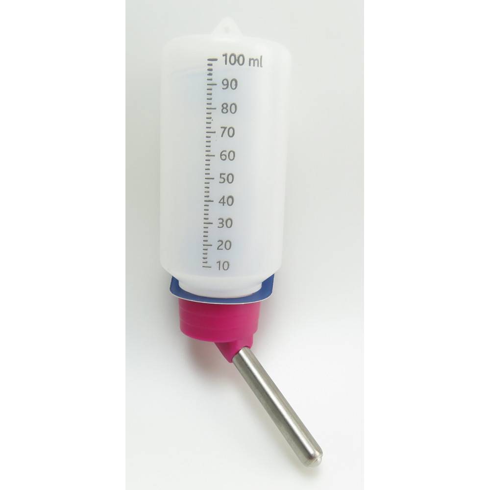 Biberon de 100 ml en plastique pour Hamsters, gerbilles coloris aléatoires - Imagen 1
