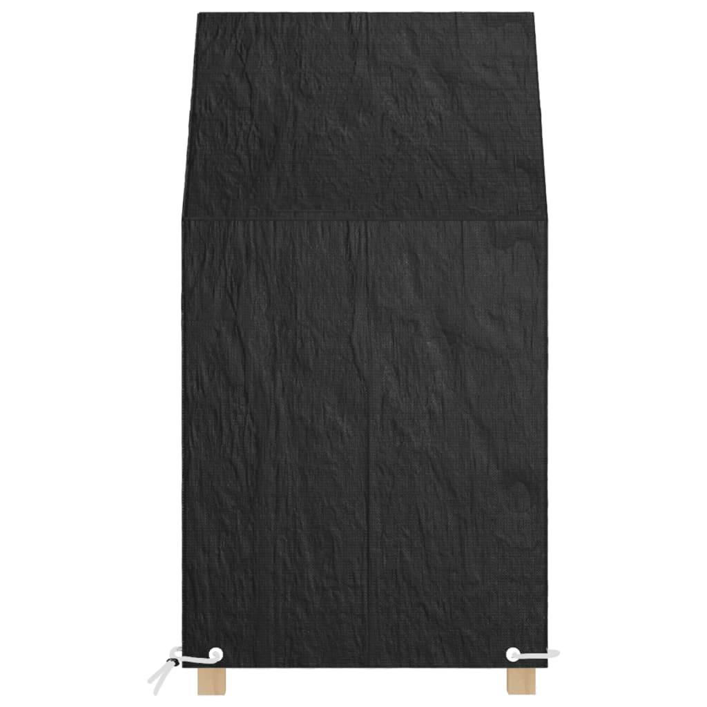Housse de Protection pour Chaise de Jardin Haute PE Imperméable Anti-UV pour Fauteuil Extérieur Noir 65x65x80/120cm – ComfortXL Outdoor Living - Image 3