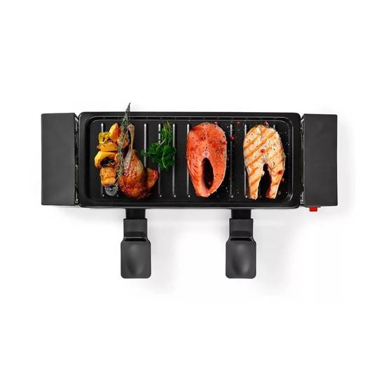 Alpina - Appareil à raclette 2 personnes 400W Polyvalent Grill + Raclette Revêtement Anti-adhésif Poelons et spatules 230V ALPINA - Imagen 2