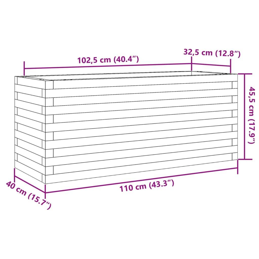 Maison Chic - Jardinière, Bac à fleurs, Pot de fleurs 110x40x45,5 cm bois massif de douglas - Imagen 10