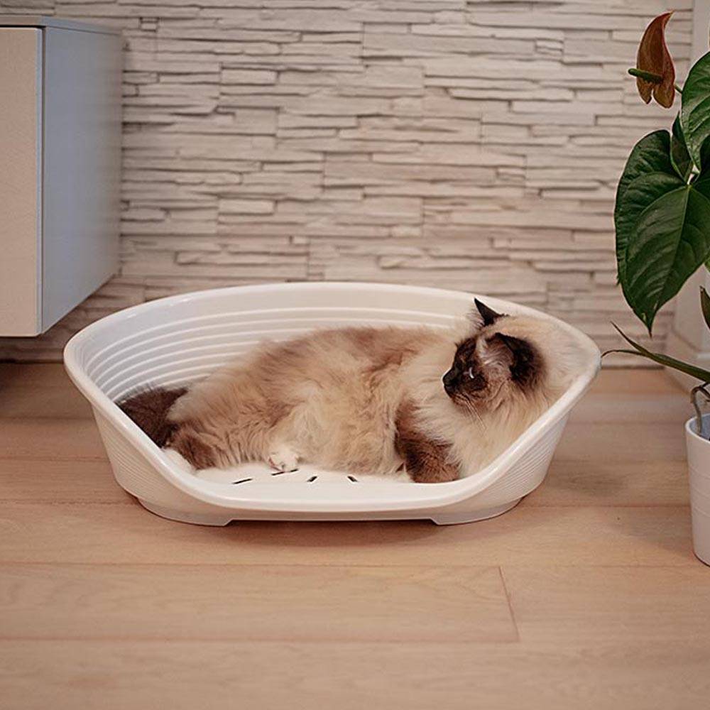 Ferplast - FERPLAST - Panier Chien Panier Chat  - Lit pour Chien en Plastique Small - 100% Plastique Recyclé - Lit pou Chat Lavable - Respirant  Antidérapant - - Image 4