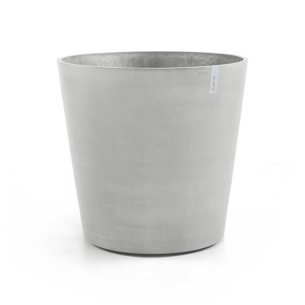 Ecopots - Grand pot sur roues Amsterdam 100 Blanc Gris - Ø 100 x H. 88,7 cm - 466 L ECOPOTS - Imagen 2