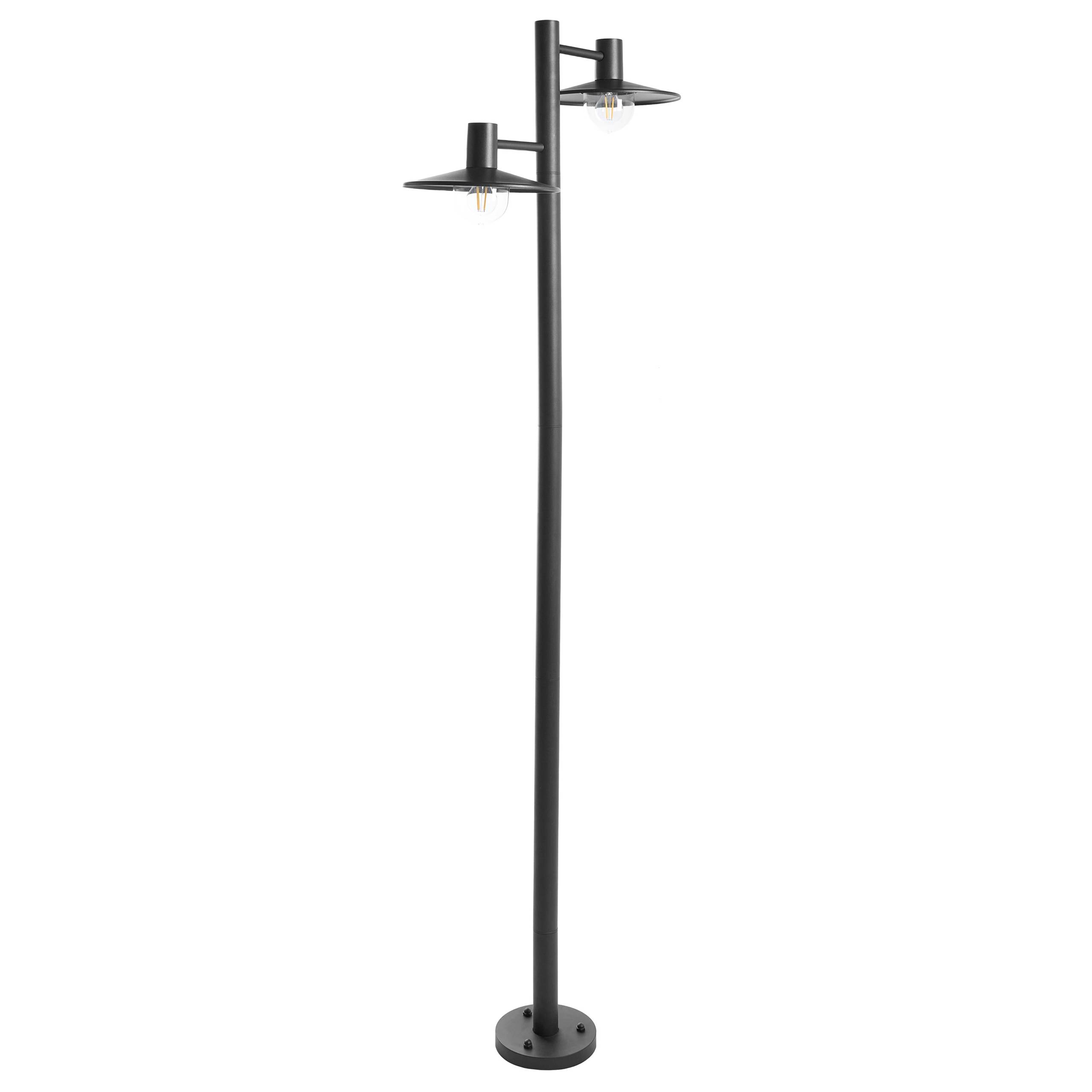 Beliani - Réverbère Aluminium Noir BARALIA - 65x30x205- Beliani - Image 4