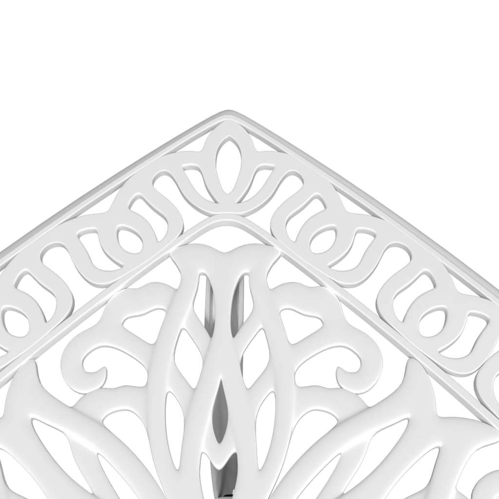 Maison Chic - Table de jardin - Table Extérieure - Table De Patio blanc 53x53x53 cm aluminium coulé-JU13727 - Image 9