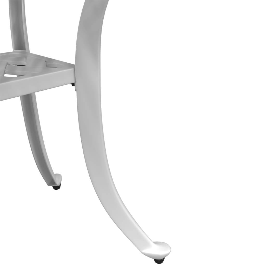 Maison Chic - Table de jardin - Table Extérieure - Table De Patio blanc 53x53x53 cm aluminium coulé-JU13727 - Image 10