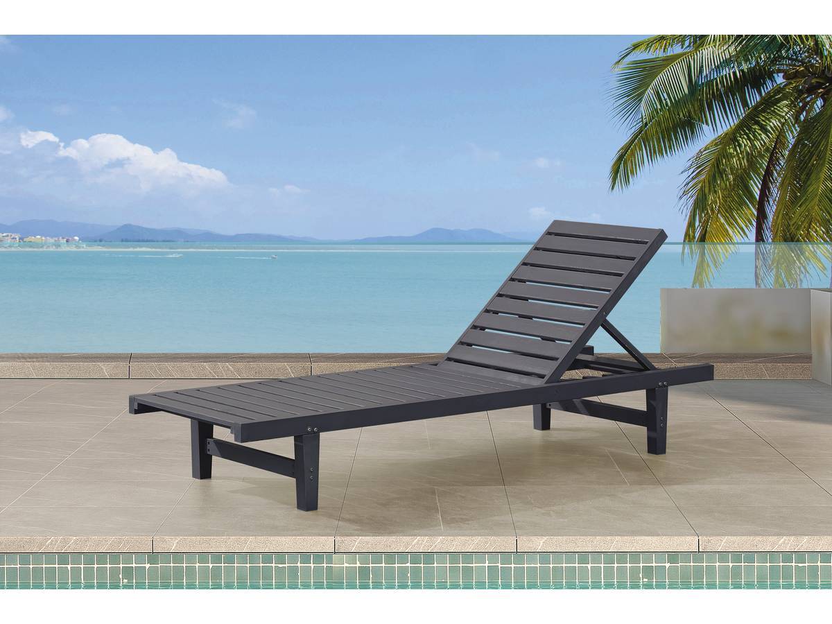Habitat Et Jardin - Lot De 2 Bains De Soleil En Bois "rawai" - Gris -habitat Et Jardin - Imagen 2