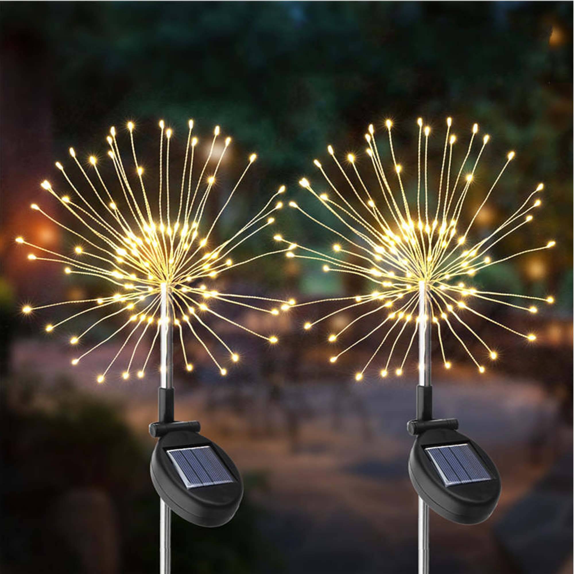 Lumisky - 2 Balises solaires à planter FIREWORKS SPIKE H97cm - Imagen 3