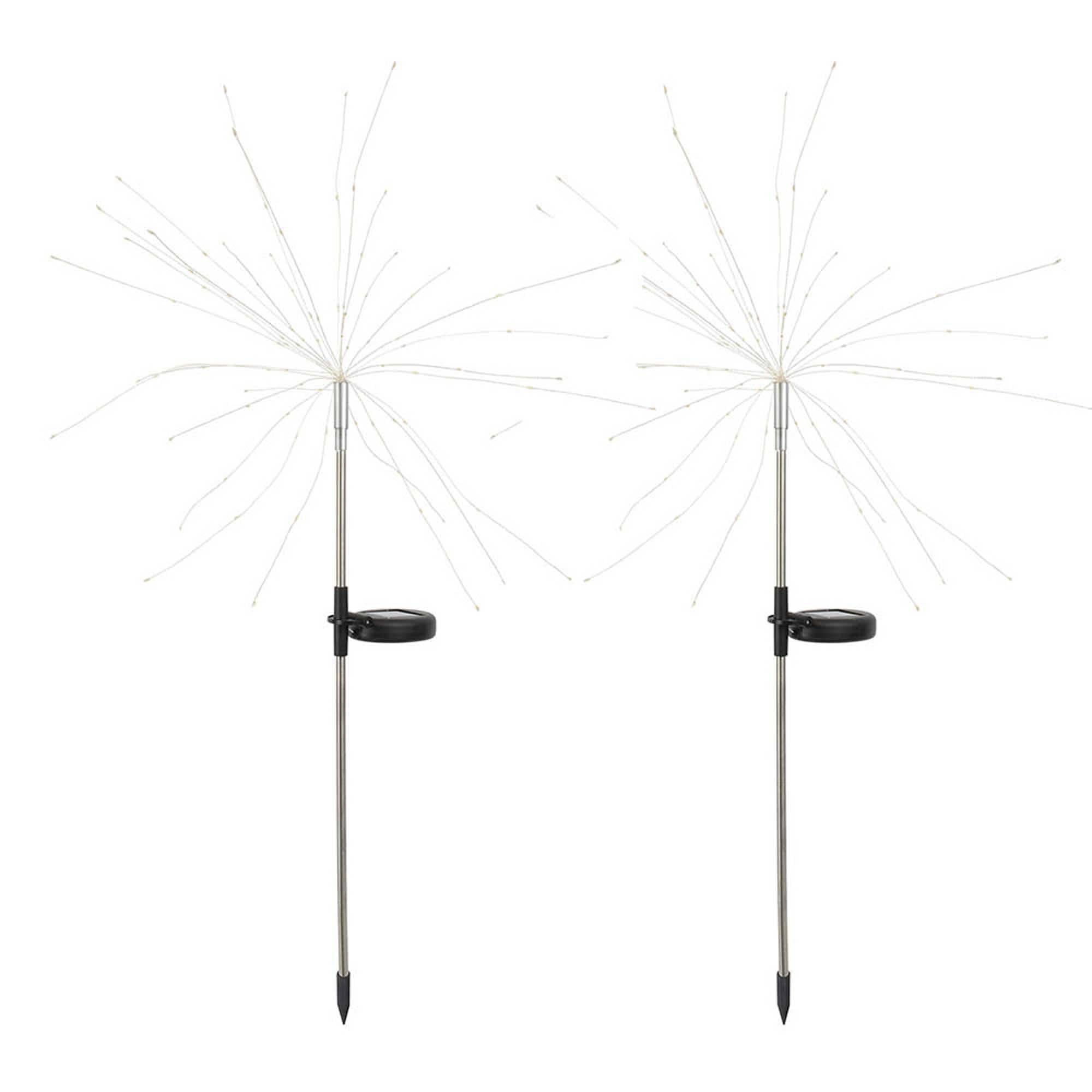 Lumisky - 2 Balises solaires à planter FIREWORKS SPIKE H97cm - Imagen 1