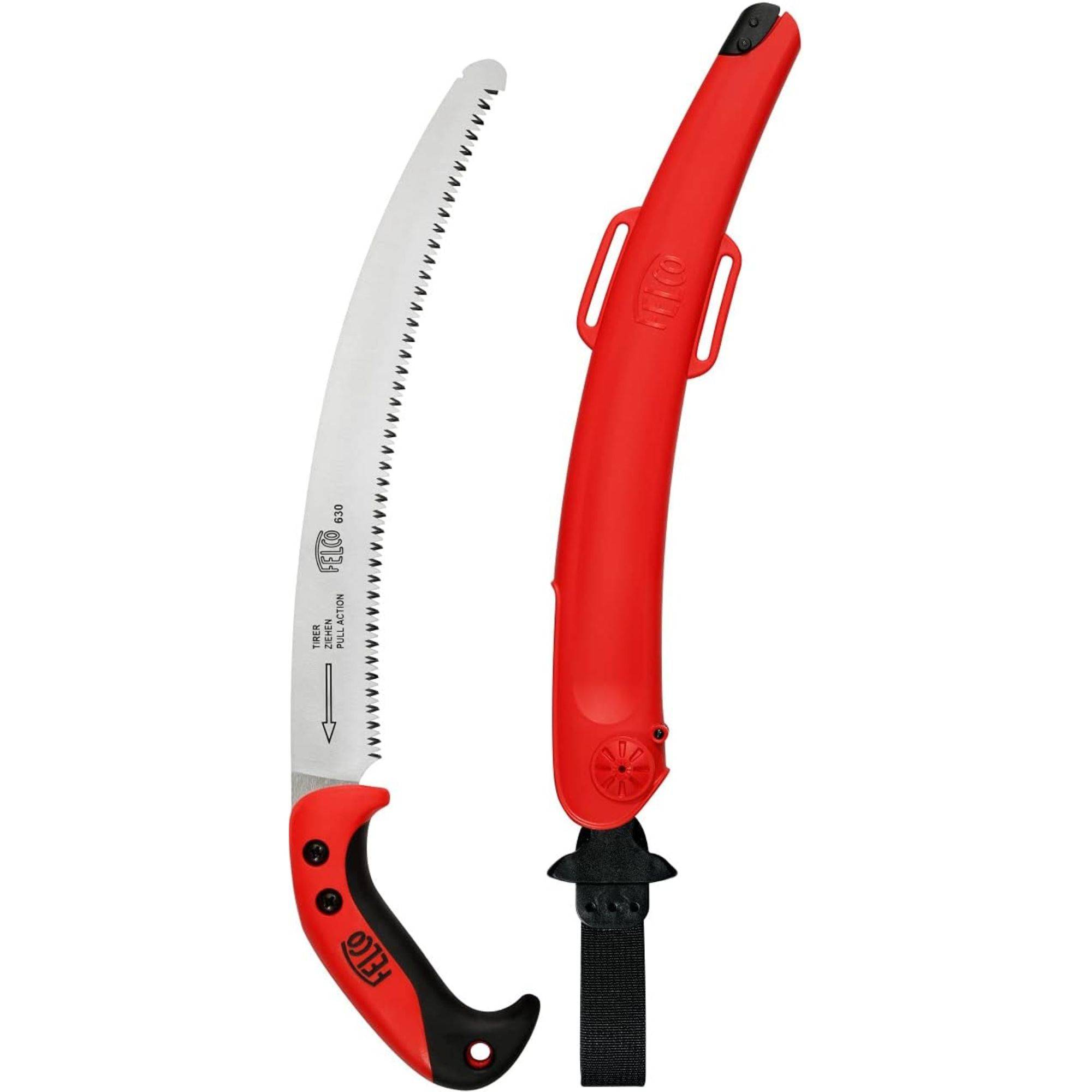 Felco - FELCO Sierra de poda n° 630 (Sierra curva de corte tirante, hoja 33 cm, corte Ø 120 mm, longitud 495 mm, incluyendo una funda) FELCO 630 - Imagen 1