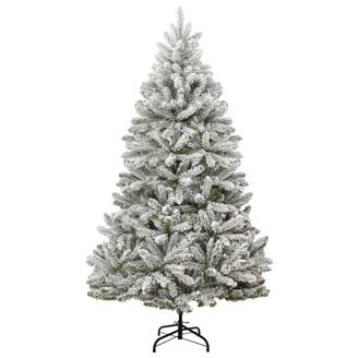 Sapin de Noël | Arbre de Noël artificiel à charnières avec neige floquée 270 cm Maison Chic