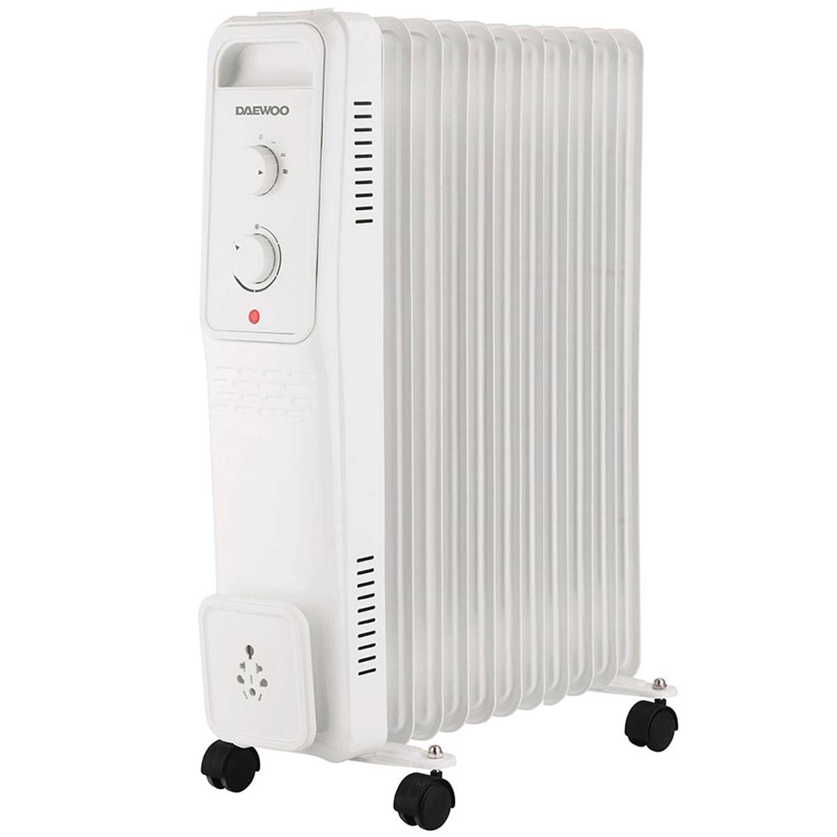 Daewoo - Radiateur à bain d'huile 2500w blanc DOH-4911M.WHITE Daewoo