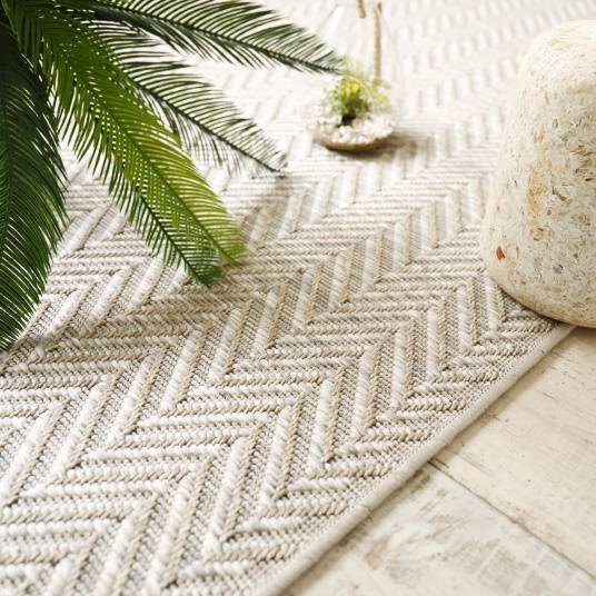 Decoweb - Tapis d'extérieur et d'intérieur - Dune - Chevrons - 160 x 230 cm - Decoweb - Imagen 4