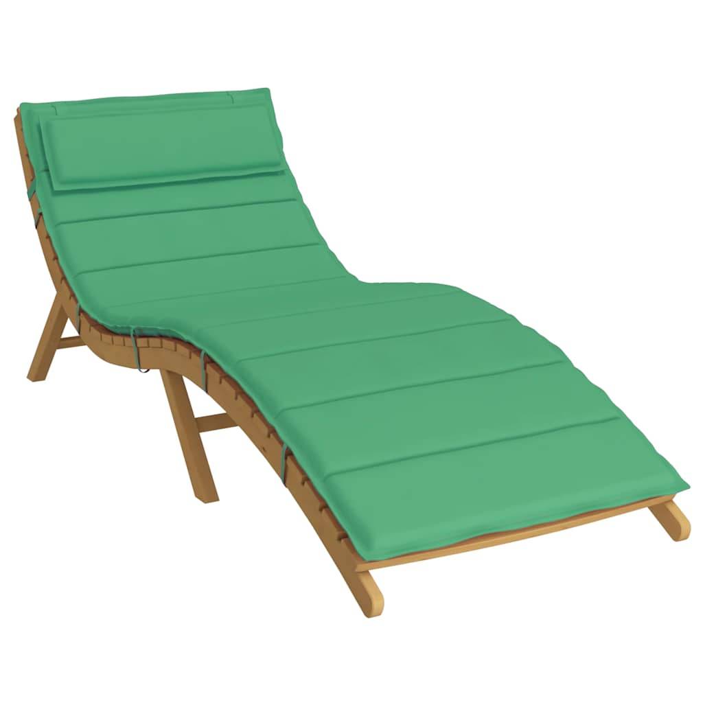 Galette pour Chaise Longue Tissu Oxford Déperlant pour Bain de Soleil Piscine Vert 180x60cm – ComfortXL Outdoor Living - Image 3