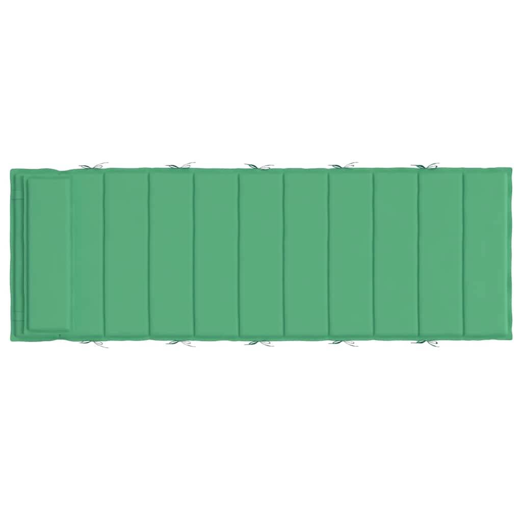 Galette pour Chaise Longue Tissu Oxford Déperlant pour Bain de Soleil Piscine Vert 180x60cm – ComfortXL Outdoor Living - Image 5