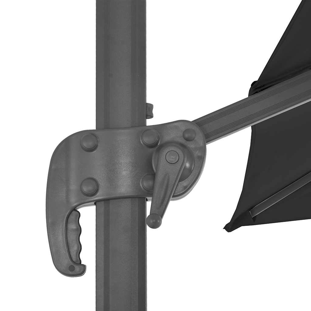 PANGIVO - Parasol déporté aluminium anthracite 300 x 300 x 258 cm, Poids:20.14kg - PANGIVO - Image 7