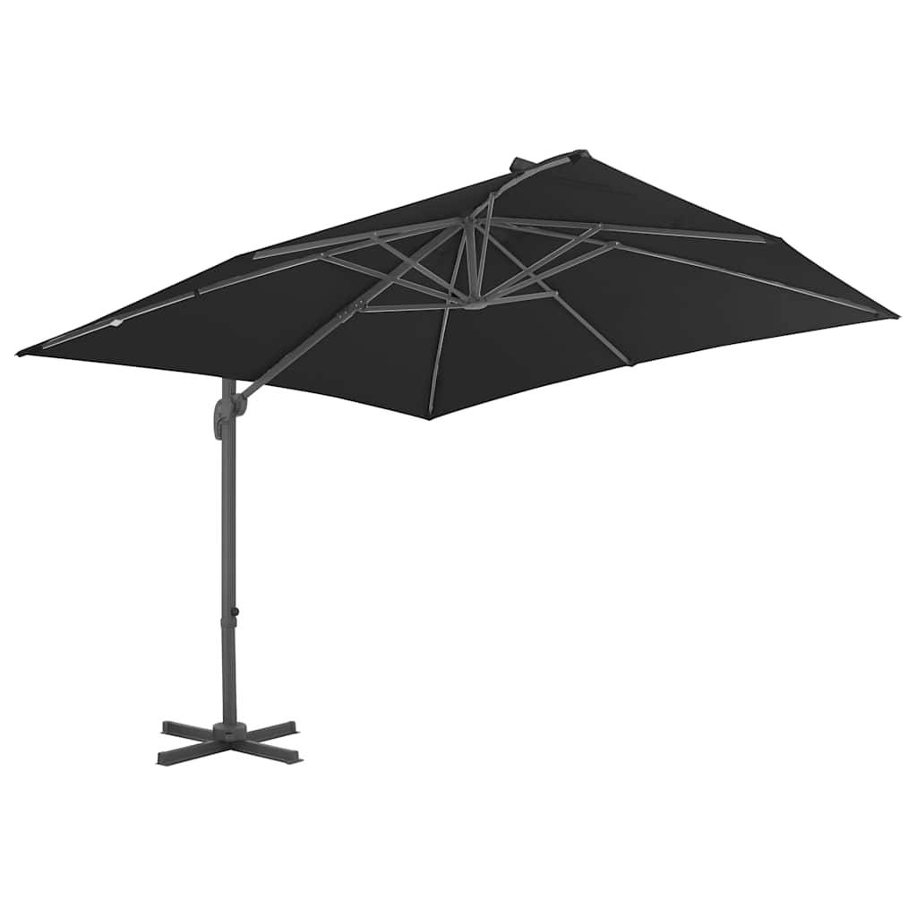 PANGIVO - Parasol déporté aluminium anthracite 300 x 300 x 258 cm, Poids:20.14kg - PANGIVO - Image 2
