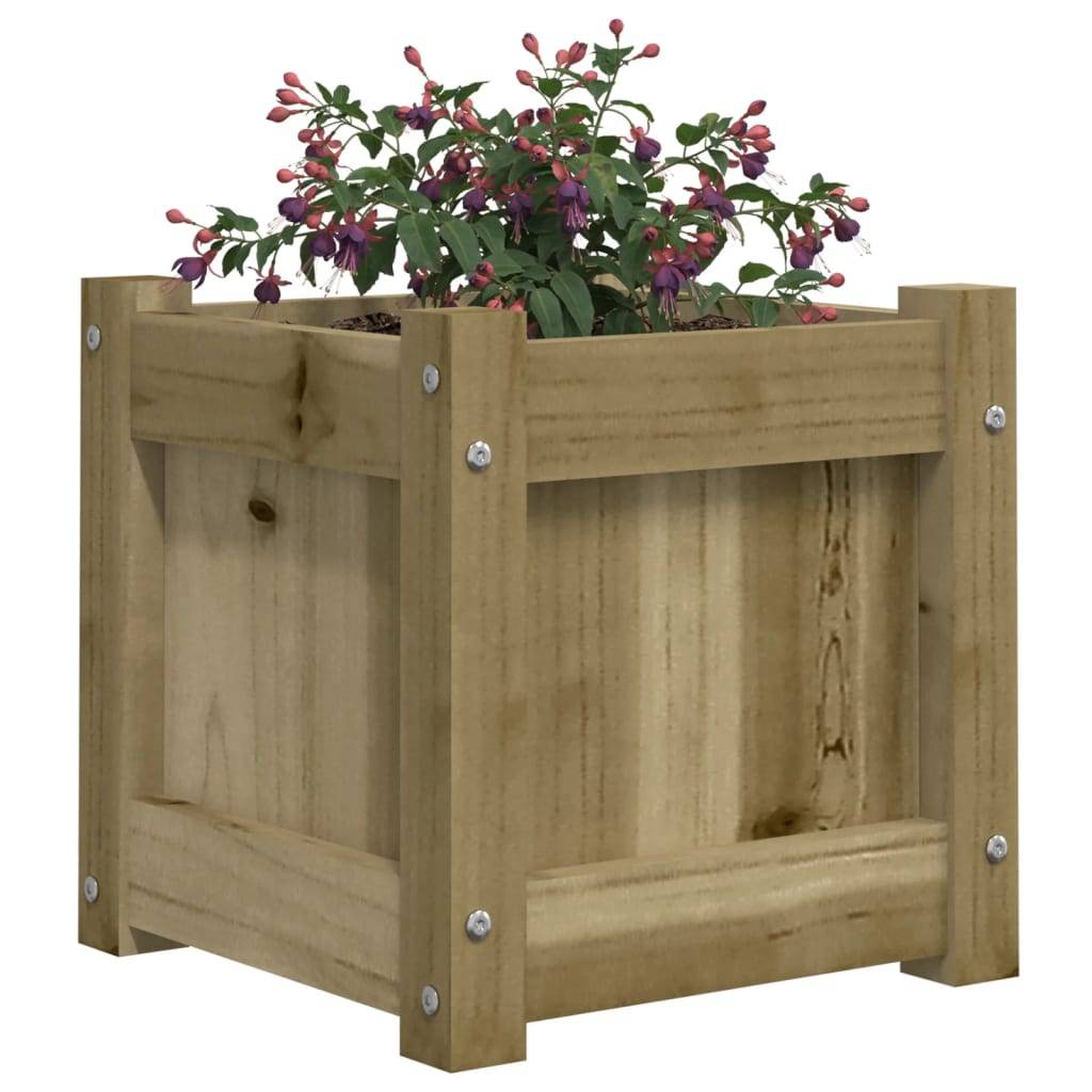 Maison Chic - Jardinière - Bac à Fleurs - Pot De Fleurs 31x31x31 cm bois de pin imprégné - Imagen 4