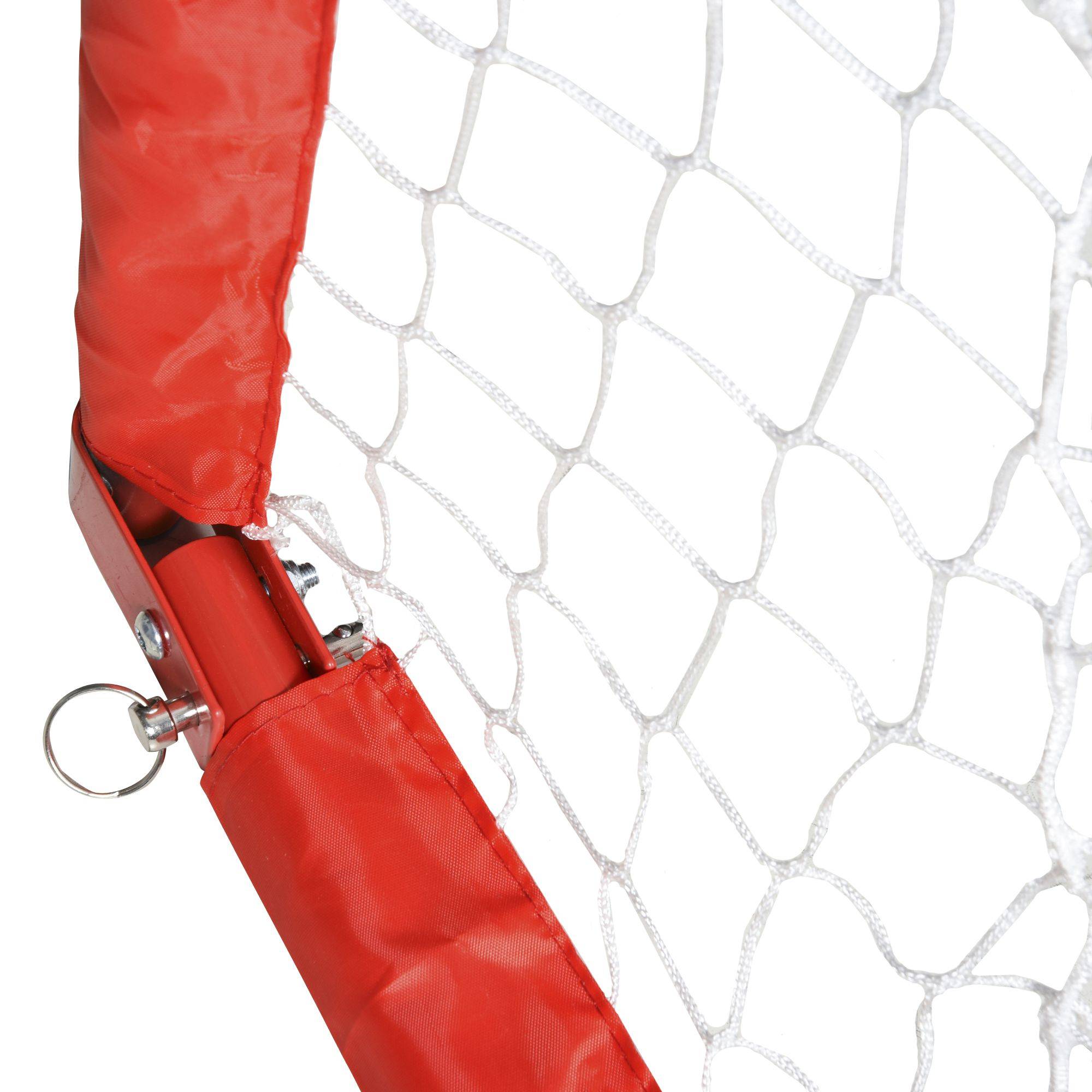 Ensemble de buts de football, 2 mini-buts pliables, structure en métal, outils inclus, 90 x 36 x 60 cm, rouge - Image 9
