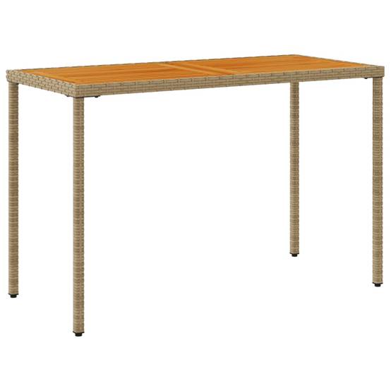 Table de jardin bois d'acacia beige 115 x 54 x 74 cm - PANGIVO - Image 6
