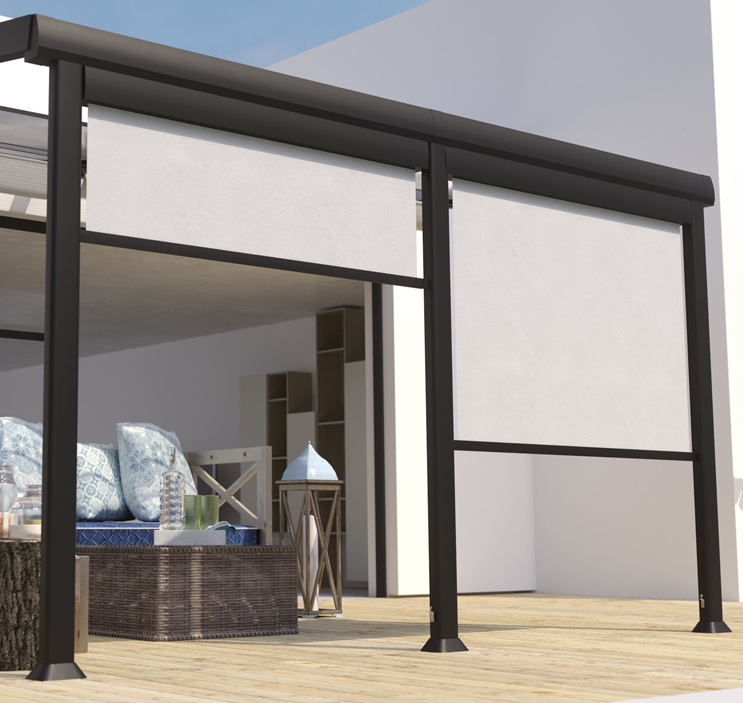 Couleurs du monde - Store brise soleil frontal 2m pour tonnelle Athezza  - Couleurs du Monde - Imagen 1