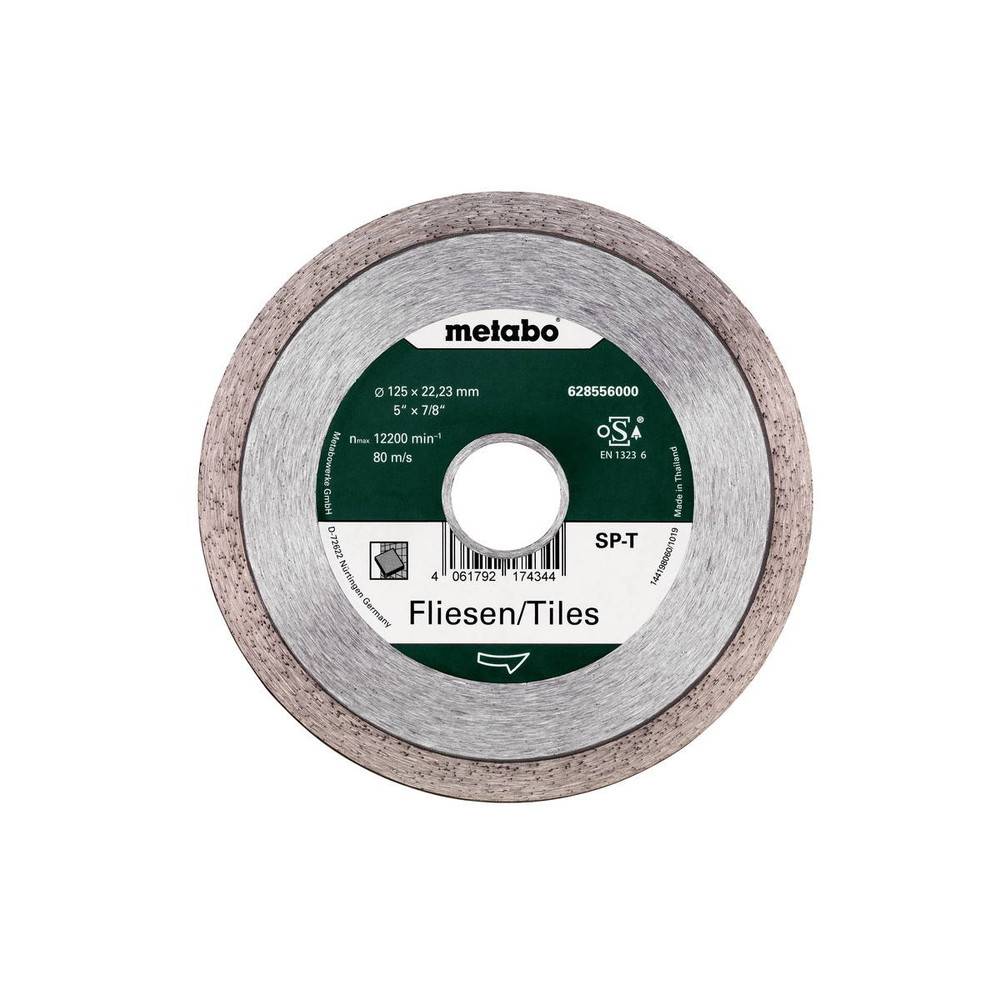 Metabo - Meule de tronçonnage diamantée SP - T Carrelage - 125x22,23 mm - Imagen 1