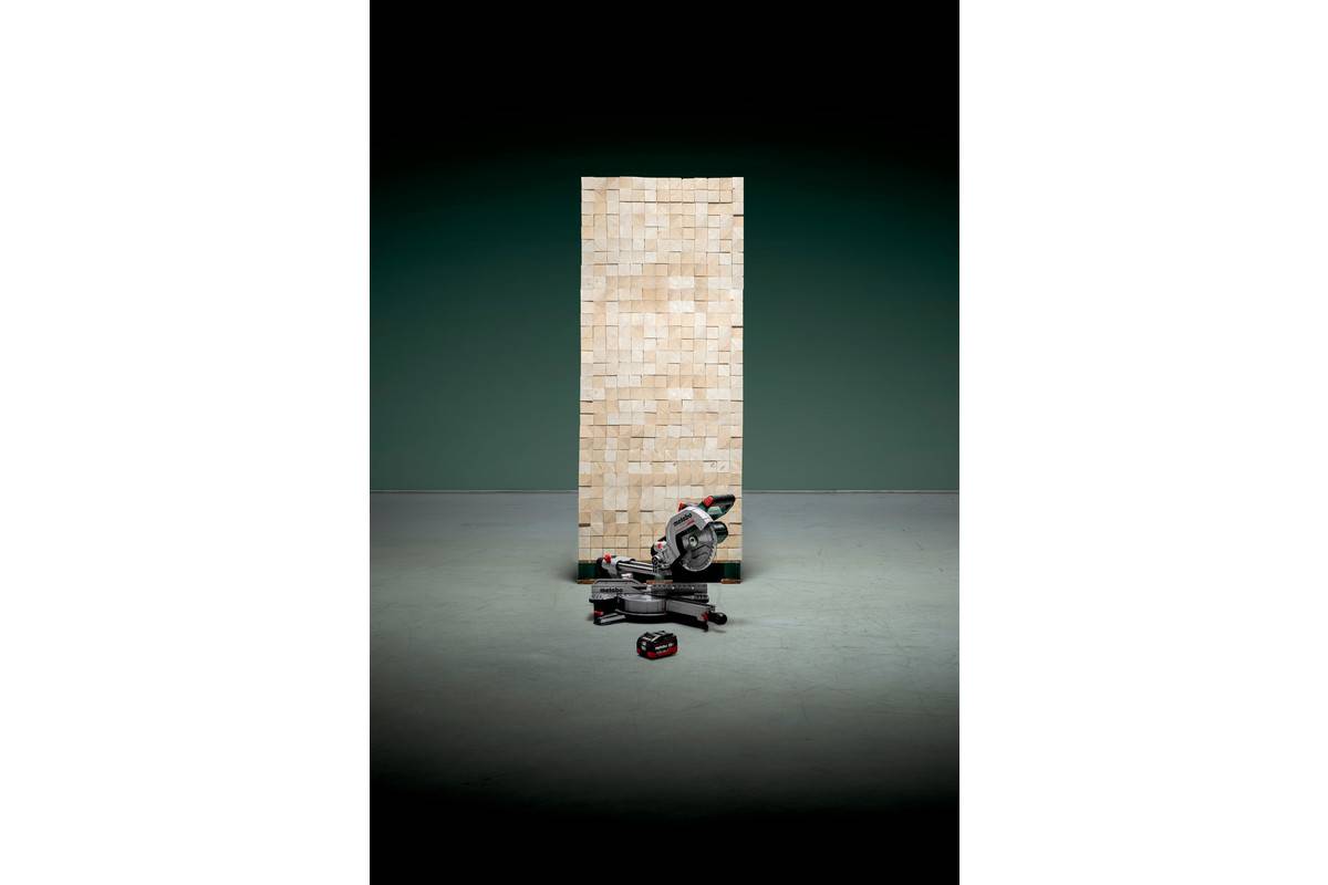 Metabo - Scie à onglets sans fil KGS 18 LTX BL 216 + 1 Batterie 4 Ah - METABO - 614216920 - Image 6