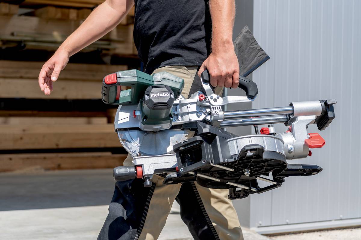 Metabo - Scie à onglets sans fil KGS 18 LTX BL 216 + 1 Batterie 4 Ah - METABO - 614216920 - Image 7