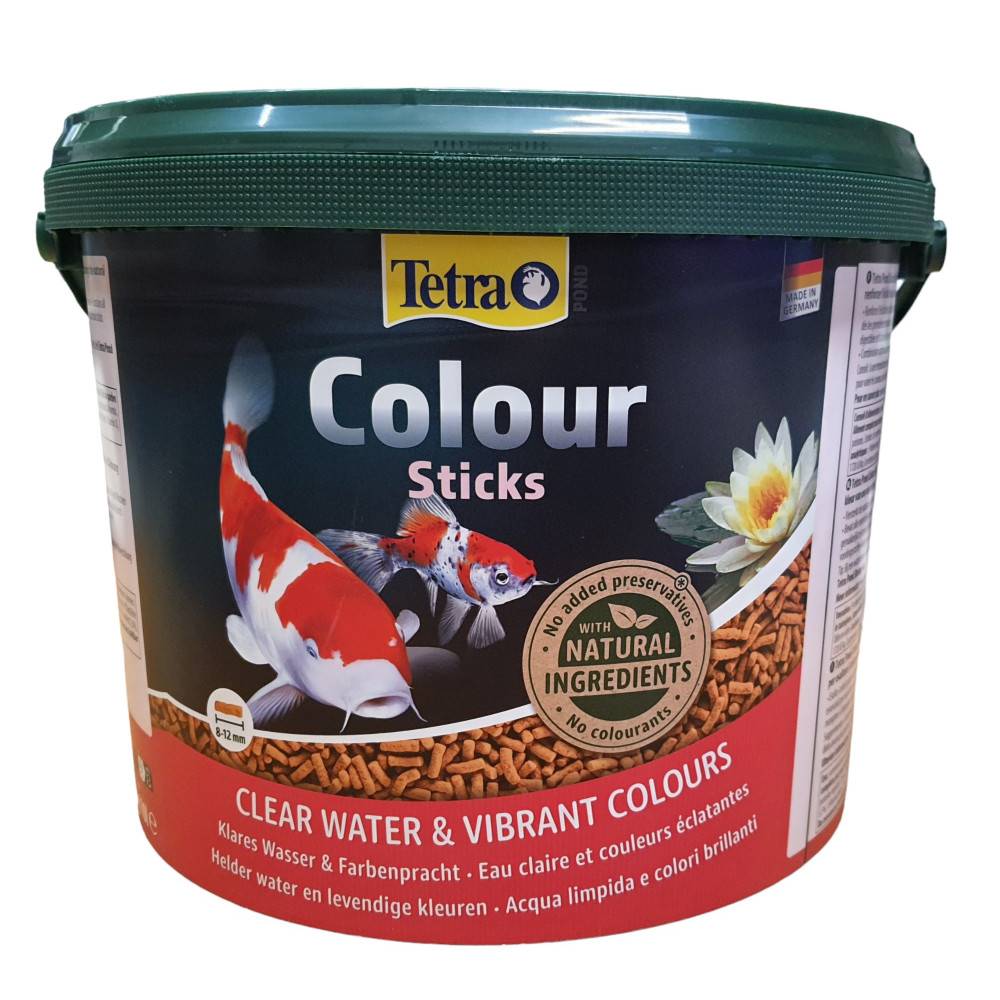 Tetra - Pond Sticks colour 8-12 mm, seau 10 litres 1.9 kg, TETRA pour poisson d'ornement de bassin de jardin - Imagen 1
