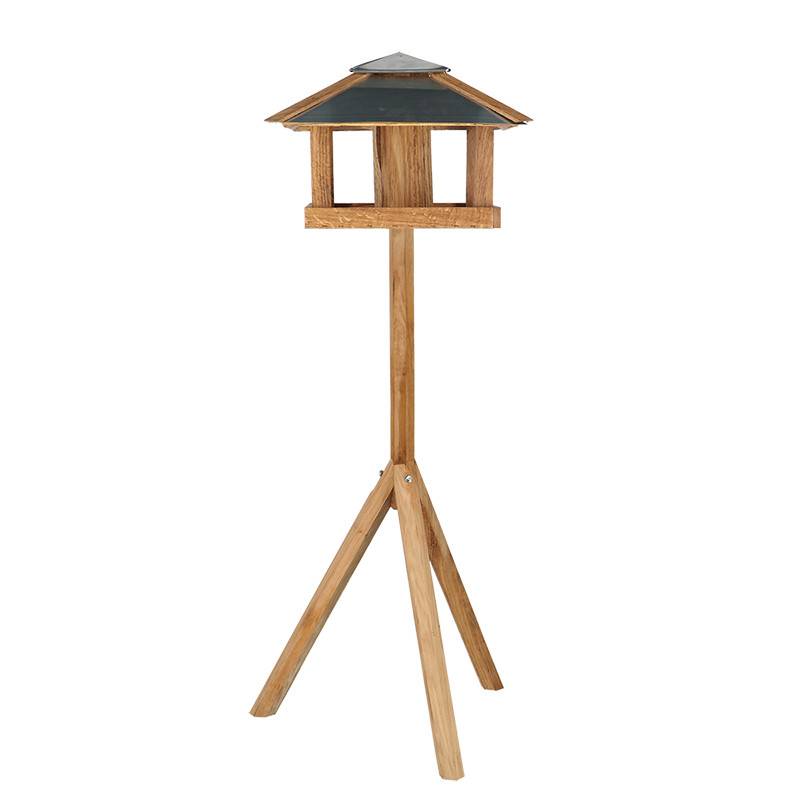 Esschert Design - Mangeoire oiseau Bois chêne avec Silo - Esschert Design - Imagen 1