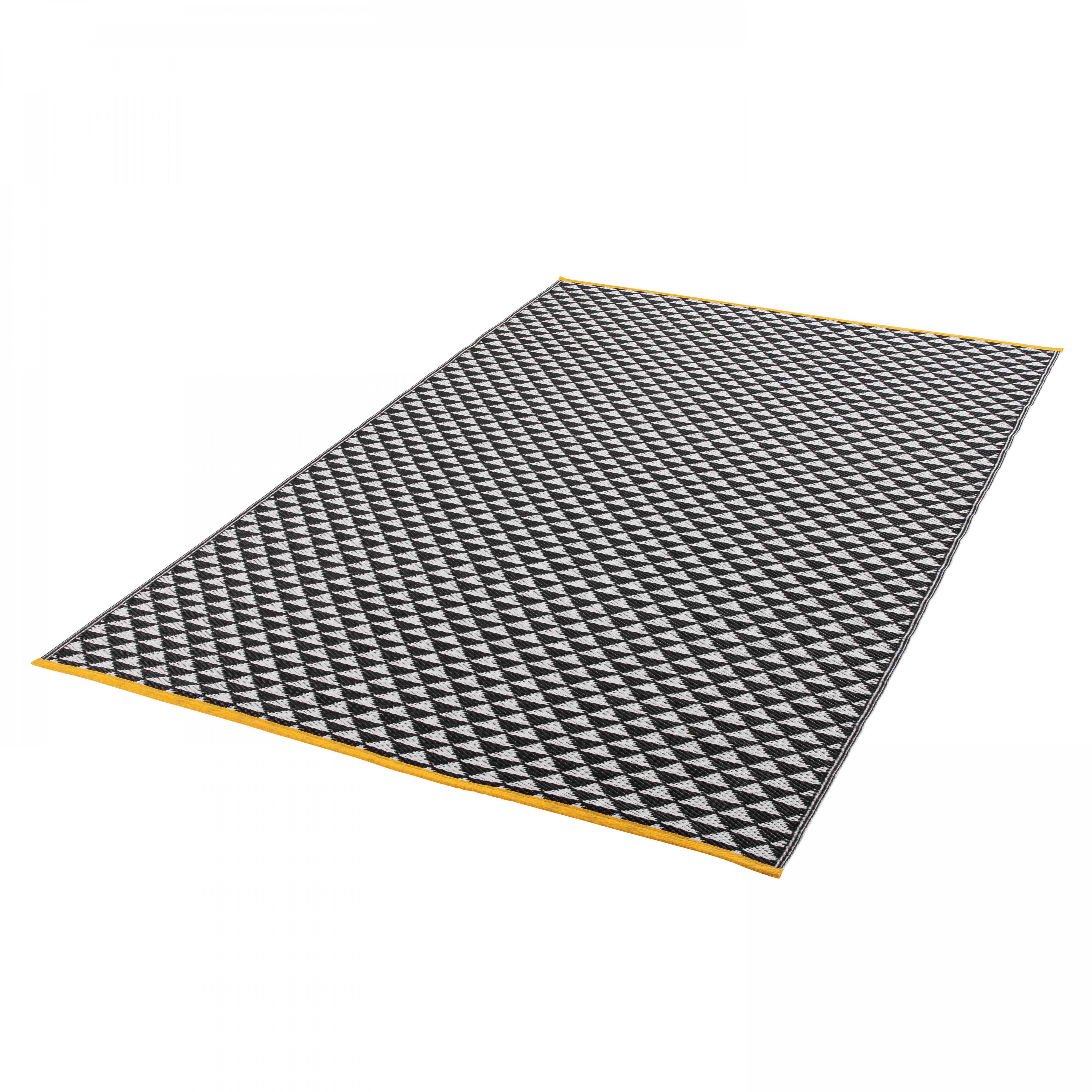Oviala - Tapis d'extérieur polypropylène noir 180 x 120 cm Solys - Oviala - Imagen 3