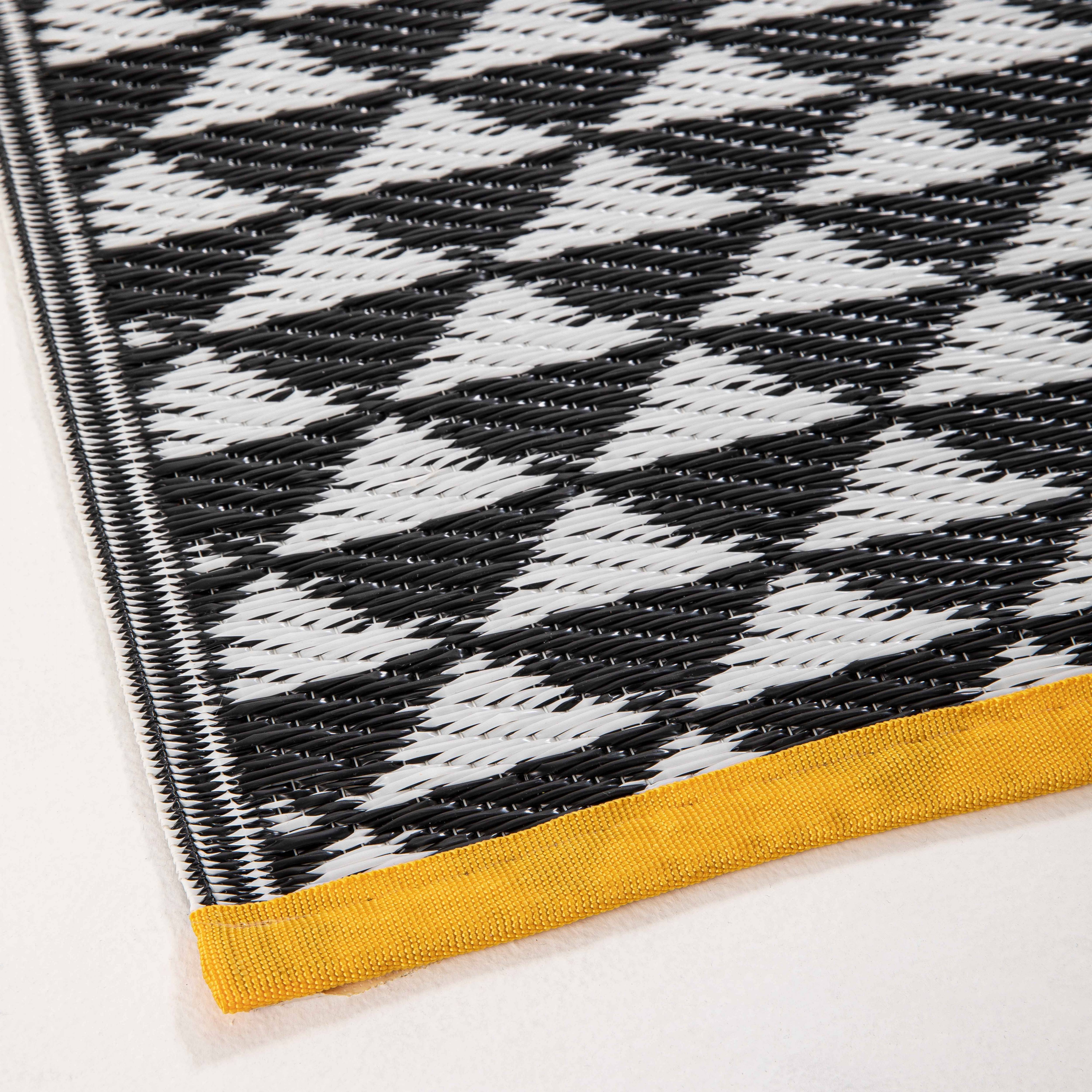 Oviala - Tapis d'extérieur polypropylène noir 180 x 120 cm Solys - Oviala - Imagen 4