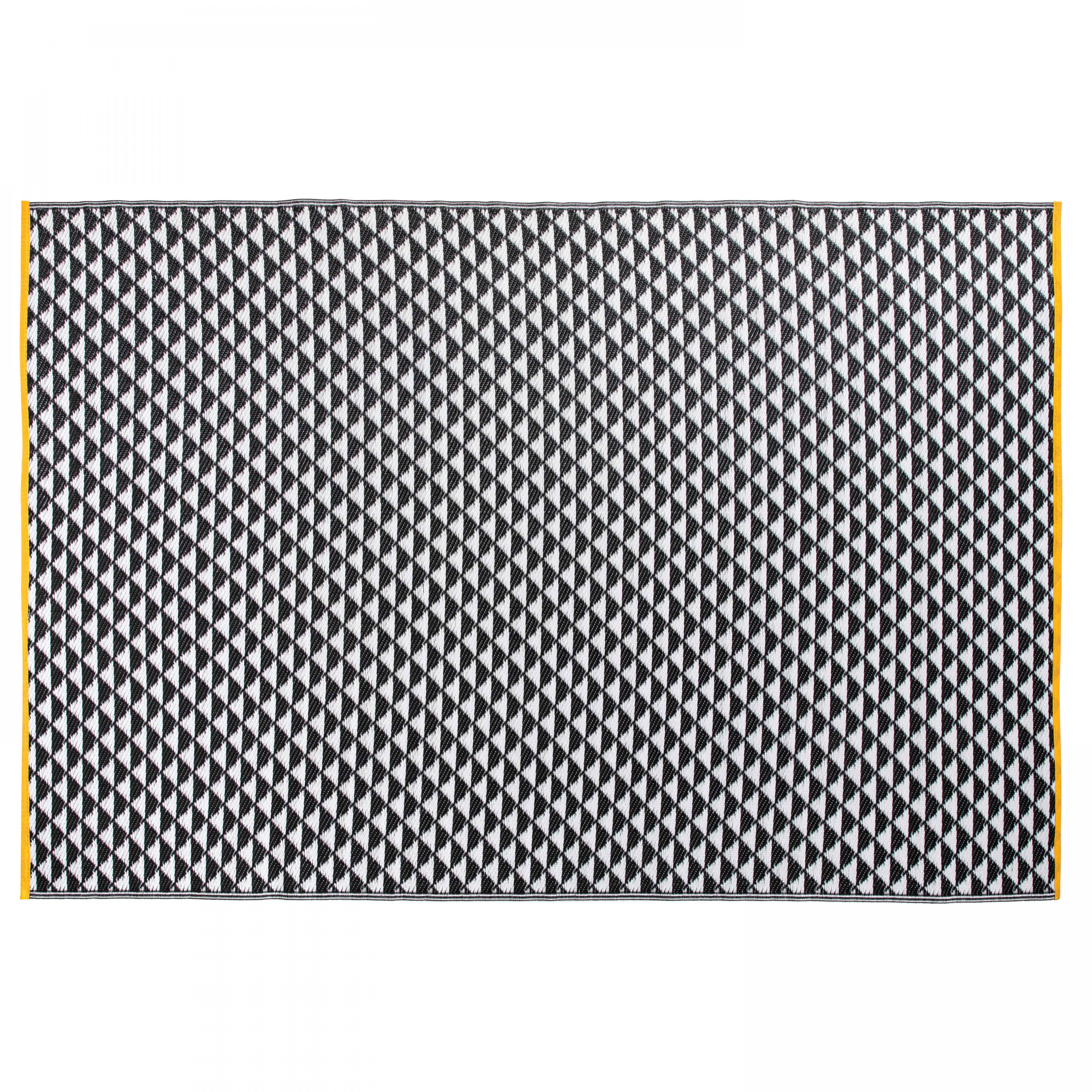 Oviala - Tapis d'extérieur polypropylène noir 180 x 120 cm Solys - Oviala - Imagen 1