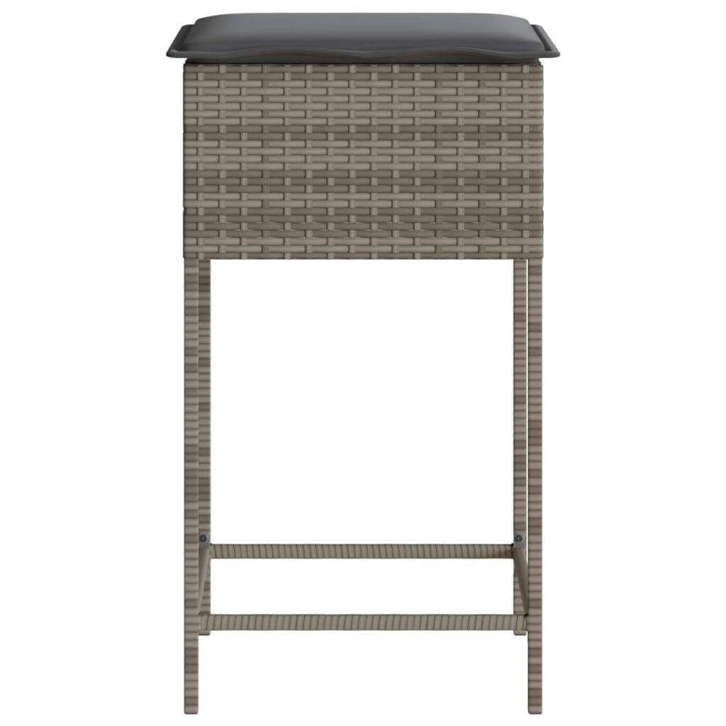 Chaise bois composite 2 places rotin gris  40 x 40 x 76 cm  - Prolenta premium  p382.0 - Image 6