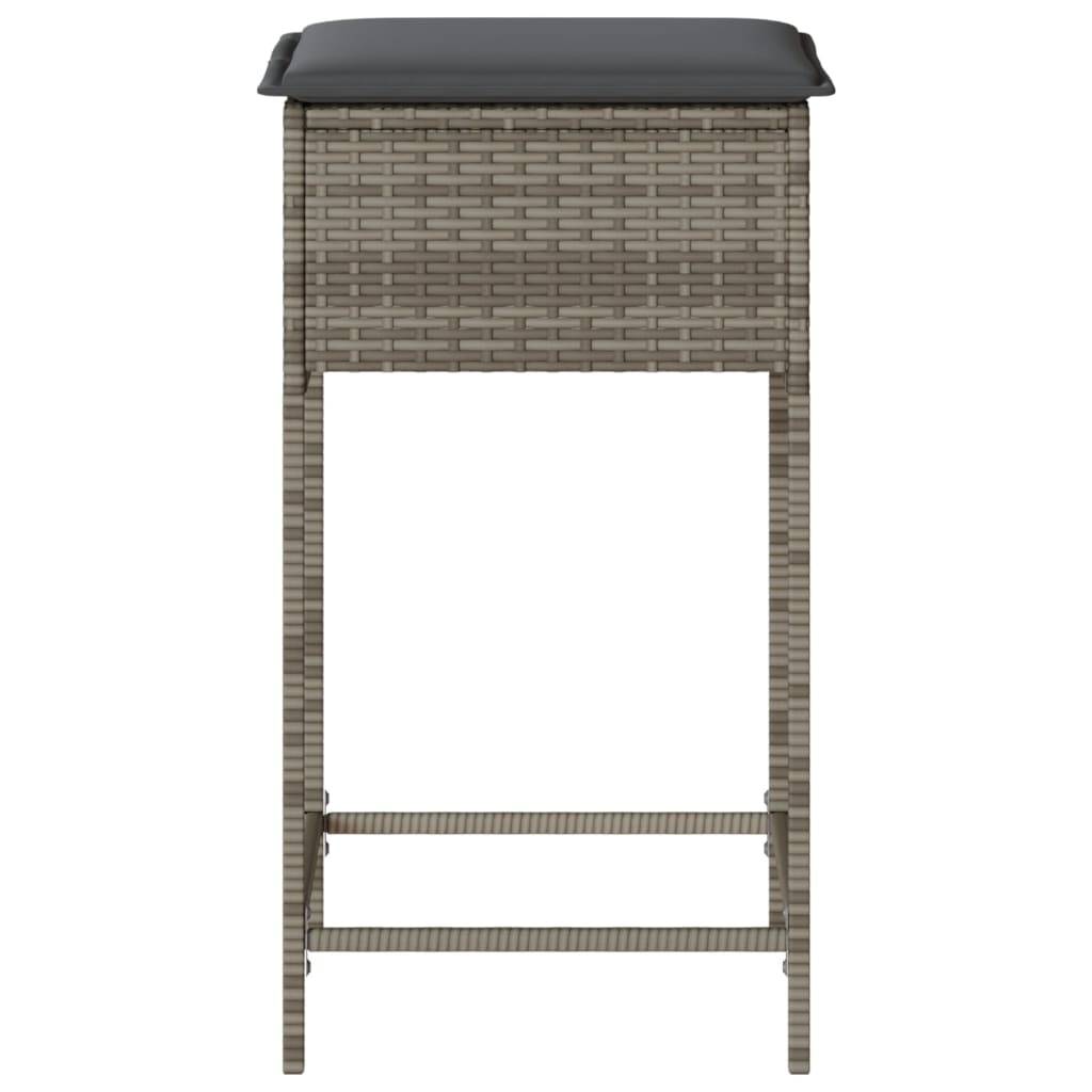 Chaise bois composite 2 places rotin gris  40 x 40 x 76 cm  - Prolenta premium  p382.0 - Image 5