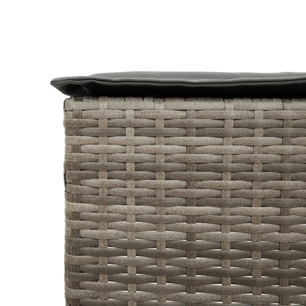Chaise bois composite 2 places rotin gris  40 x 40 x 76 cm  - Prolenta premium  p382.0 - Image 8