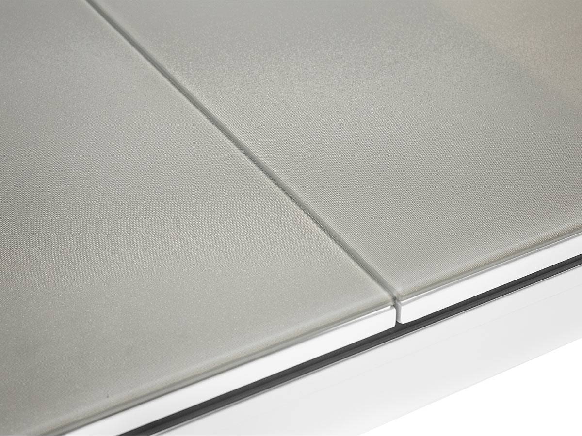 Table rectangulaire et extensible pour 6/8 personnes - JARDILINE - Aluminium - Gris Perle - Imagen 6