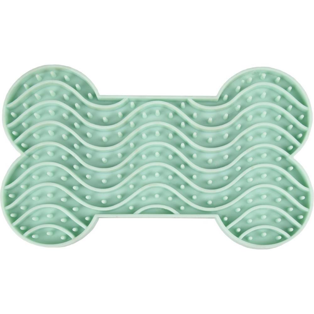 Tapis à lécher pour chien YUMMEE couleur vert taille S 15 cm - Image 1